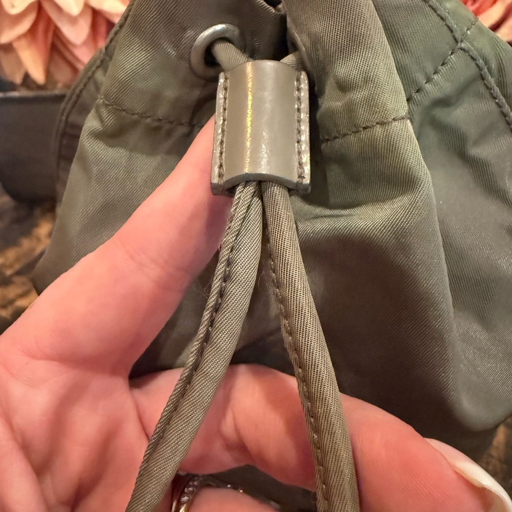 Prada Silver/Gray Accessory Drawstring Pouch - image 3